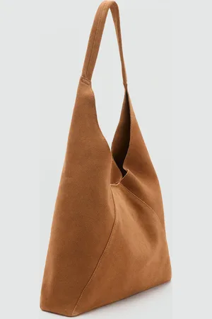 MANGO Suede shoulder bag