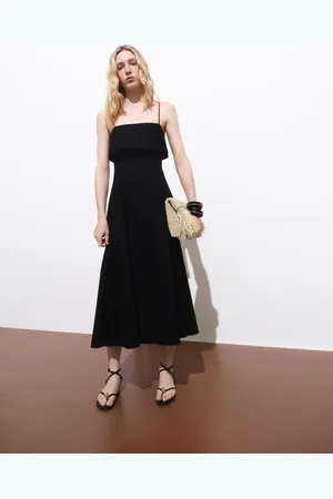 MANGO Flared dress with ruffles