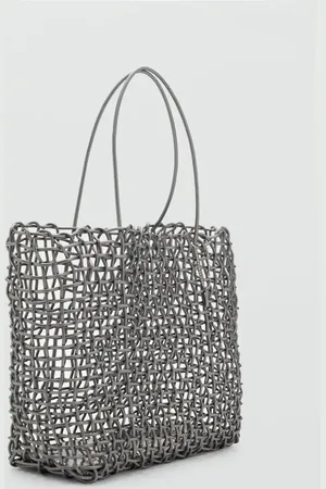 MANGO Braided shoulder bag