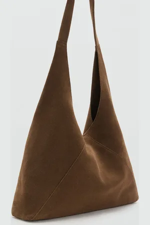 MANGO Suede shoulder bag