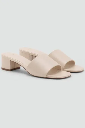 MANGO Block-heel sandals with strap