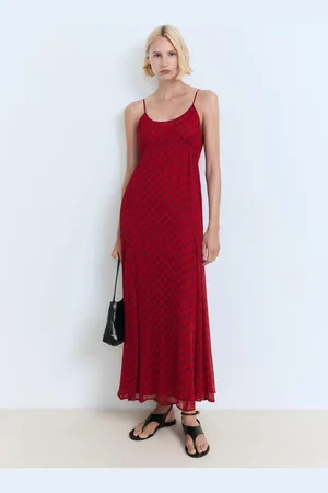 MANGO Floral-print chiffon dress