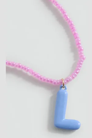 MANGO Letters bead necklace