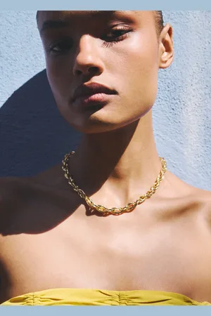 MANGO Combined-link chain necklace