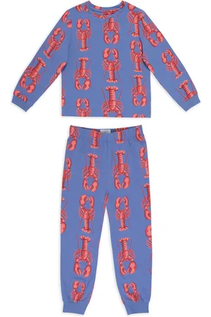 Chelsea Peers Boys Cotton-Rich Lobster Print Pyjamas (1-12 Yrs) - 11-12 -