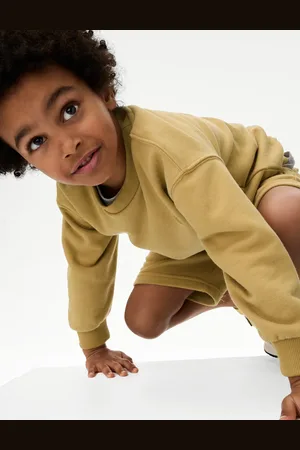 Marks & Spencer Boys 2pc Cotton Rich Top & Bottom Outfit (1-16 Yrs) - 3-4 Y - Gold