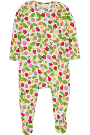 Frugi Girls Pure Cotton Printed Romper (0-18 Mths) - 0-3 M -