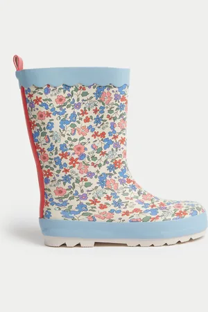 Marks & Spencer Kids Floral Wellies (4 Small - 2 Large) - 1 L -