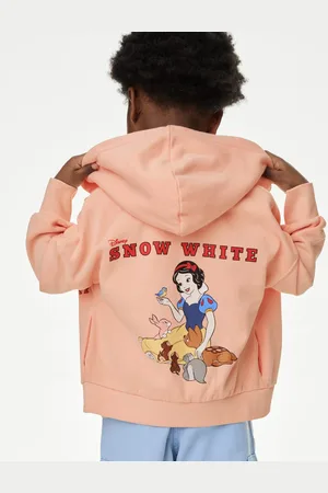 Marks & Spencer Girls Cotton Rich Disney Snow White™ Zip Hoodie (1-8 Yrs) - 12-18 -
