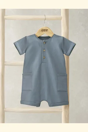 Mamas & Papas Boys Pure Cotton Shortie Romper (0-12 Mths) - 0-3 M -