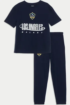 Marks & Spencer Boys Pure Cotton LA Galaxy™ Pyjamas (6-16 Yrs) - 8-9 Y -