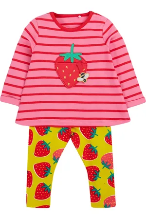 Frugi Girls 2pc Cotton Rich Top & Bottom Outfit (0-5 Yrs) - 18-24 -