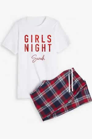 Dollymix Personalised Ladies Girls Night Pyjamas by - XS -