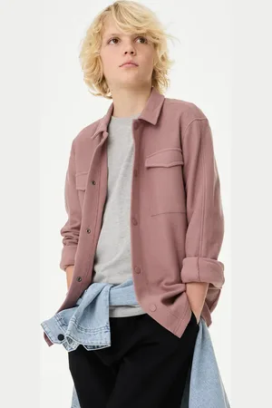 Marks & Spencer Boys Pure Cotton Shirt (2-16 Yrs) - 10-11 - Truffle