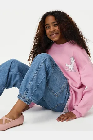 Marks & Spencer Girls Cotton Rich Disney Aristocats™ Sweatshirt (6-16 Yrs) - 6-7 Y -