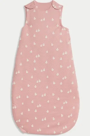 Marks & Spencer Girls Pure Cotton Duck Print 3.5 Tog Sleeping Bag (0-3 Yrs) - 6-18M -