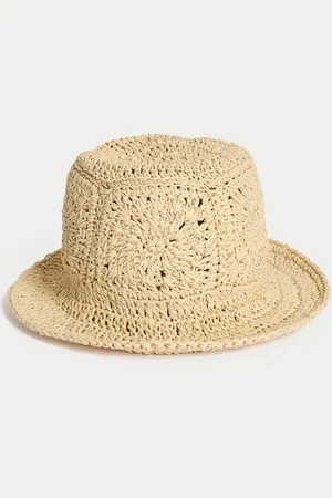Marks & Spencer Kids Plain Straw Sun Hat (18 Mths-13 Yrs) - 3-6y -