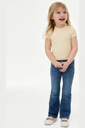 Marks & Spencer Girls Denim Flared Jeans (2-8 Yrs) - 7-8 Y -