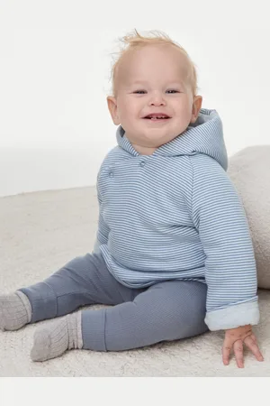 Marks & Spencer Boys Pure Cotton Hooded Jacket (7lbs-1 Yrs) - 0-3 M -