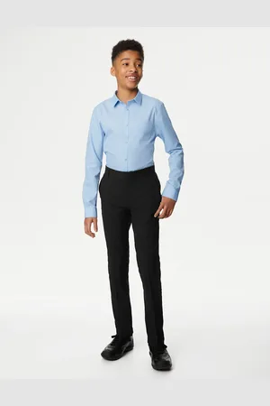 Marks & Spencer Boys Skinny Leg Longer Length School Trousers (2-18 Yrs) - 15-16LNG -