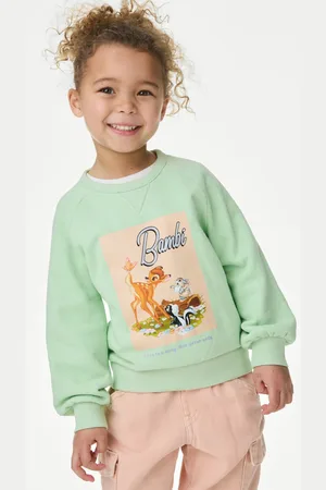 Marks & Spencer Girls Cotton Rich Bambi™ Sweatshirt (12 Mths-8 Yrs) - 12-18 -