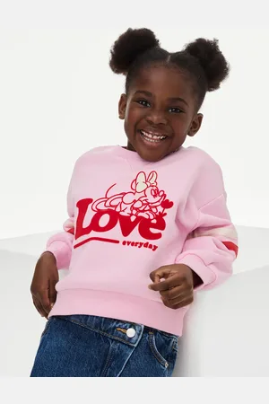 Marks & Spencer Girls Cotton Rich Minnie Mouse™ Sweatshirt (2-8 Yrs) - 5-6 Y -