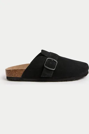 Marks & Spencer Kids Suede Footbed Clogs (3 Large - 6 Large) - 5 LSTD -