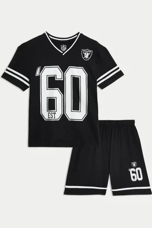Marks & Spencer Boys Pure Cotton NFL Raiders Pyjamas (6-16 Yrs) - 6-7 Y -