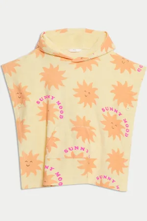 Marks & Spencer Pure Cotton Sun Toweling Poncho (2-8 Yrs) - 7-8 Y -