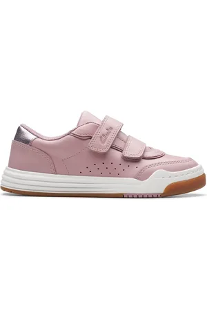 Clarks Kids Leather Riptape Trainers (7 Small - 12.5 Small) - 11.5SG -