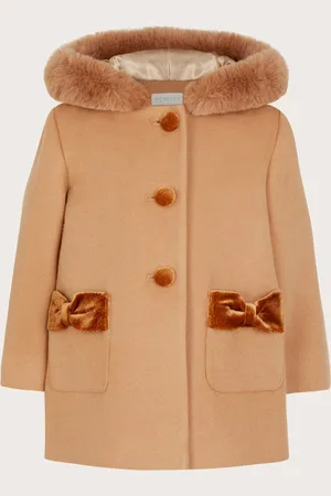 Monsoon Girls Hooded Coat (0-4 Yrs) - 3-4 Y -
