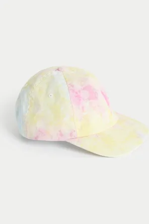 Marks & Spencer Kids Pure Cotton Tie Dye Baseball Cap (3-13 Yrs) - 6-13Y -