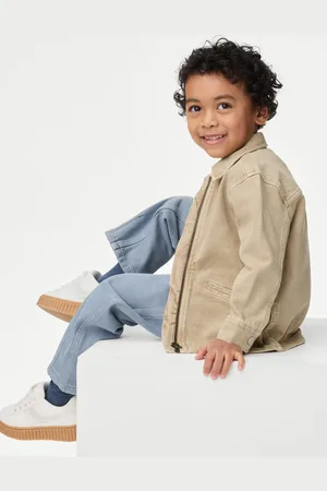 Marks & Spencer Boys Pure Cotton Collared Jacket (2-16 Yrs) - 3-4 Y -