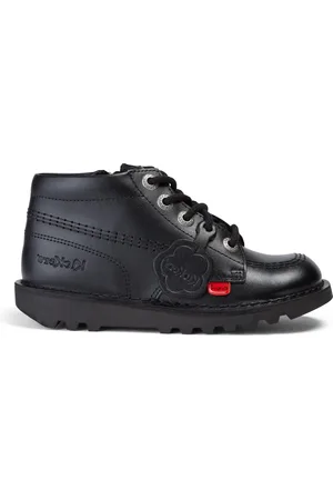 Kickers Kids Leather Zip School Ankle Boots (12½ Small - 2½ Large) - 1 L -