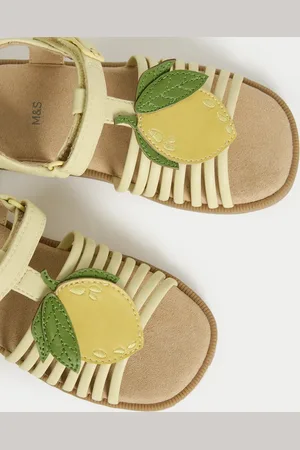 Marks & Spencer Kids Lemon Appliqué Sandals (4 Small - 2 Large) - 2 LSTD -