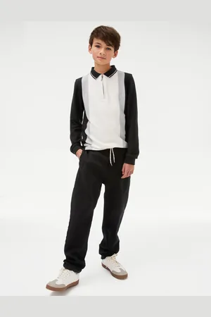 Marks & Spencer Boys Relaxed Cotton Rich Elasticated Waist Chinos (6-16 Yrs) - 8-9 Y -