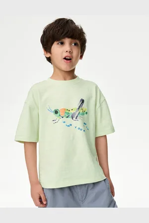 Marks & Spencer Boys Pure Cotton Bug T-Shirt (1-8 Yrs) - 3-4 Y -
