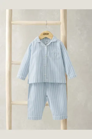 Mamas & Papas Boys Pure Cotton Striped Pyjamas (3-36 Mths) - 6-9 M -
