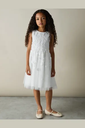 Reiss Girls Tulle Floral Bridesmaid Dress (4-14 Yrs) - 9-10Y -