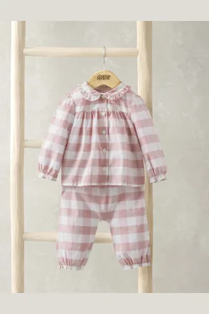 Mamas & Papas Girls Pure Cotton Checked Pyjamas (3-36 Mths) - 12-18 -