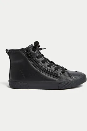 Marks & Spencer Kids Freshfeet™ Zip High Tops (4 Small - 7 Large) - 7 S -