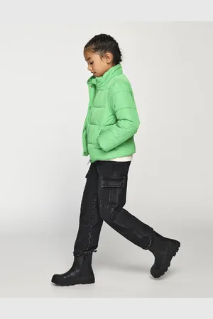 ONLY Girls Regular Denim Cargo Jeans (8-14 Yrs) - 12y - Black