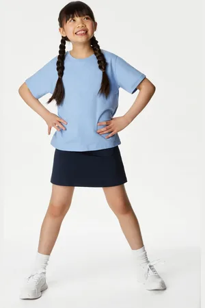 GOODMOVE Girls Sports School Skorts (2-16 Yrs) - 15-16 - Navy
