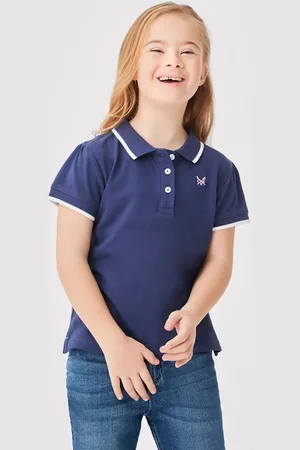 J.Crew Girls Pure Cotton Polo Shirt (3-9 Yrs) - 3-4 Y -