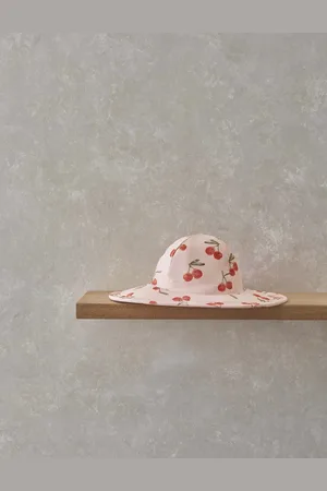 Mamas & Papas Girls Cherry Sun Hat (0-3 Yrs) - 6-12M -