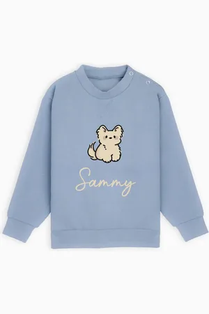 Dollymix Girls Personalised Puppy Sweatshirt (1-6 Yrs) - 3-4Y -