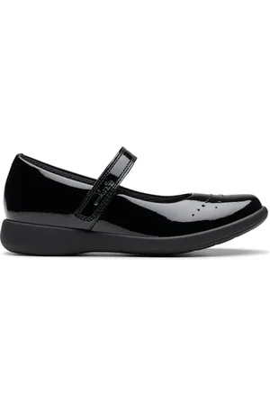 Clarks Kids Patent Leather Riptape Mary Jane Shoes (10 Small - 2.5 Large) - 10 SG -