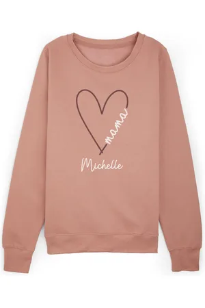 Dollymix Personalised Ladies Mama Heart Sweatshirt -