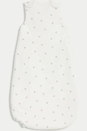 Marks & Spencer Girls Pure Cotton Rosebud 3.5 Tog Sleeping Bag (0-3 Yrs) - 6-18M -
