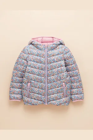 Joules Girls Ditsy Floral Showerproof Padded Coat (2-11 Yrs) - 8-9Y -